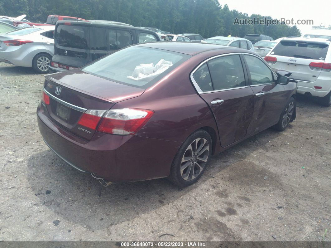 2015 Honda Accord Sport Red vin: 1HGCR2F56FA213251