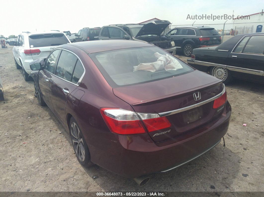 2015 Honda Accord Sport Red vin: 1HGCR2F56FA213251