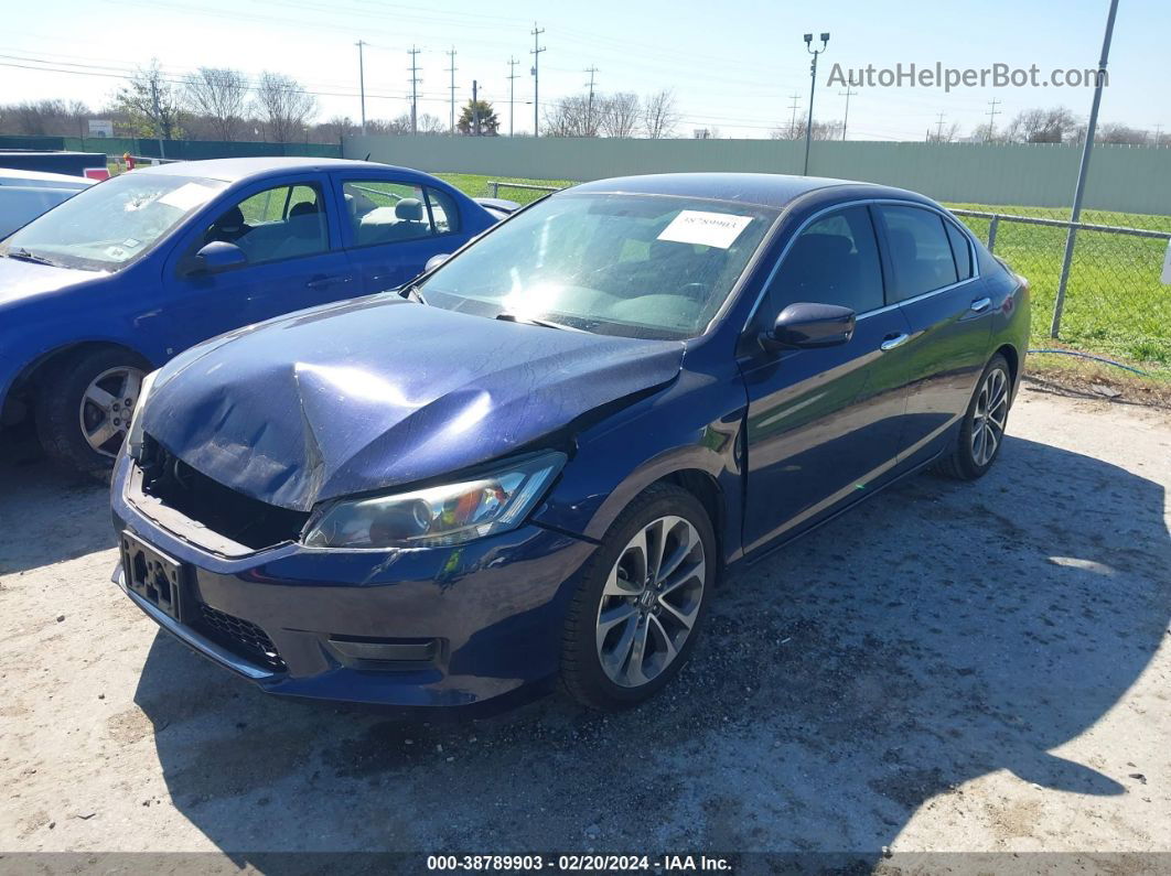 2015 Honda Accord Sport Blue vin: 1HGCR2F56FA253927