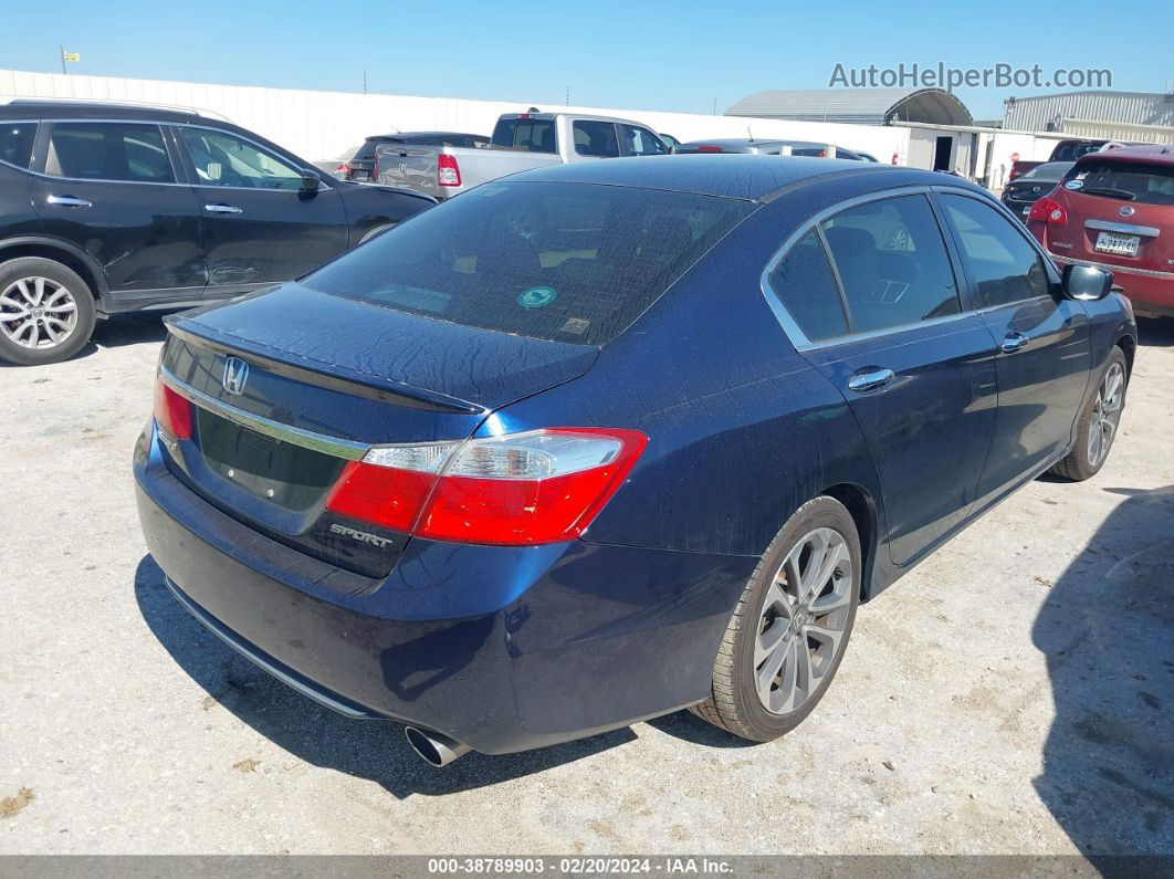 2015 Honda Accord Sport Blue vin: 1HGCR2F56FA253927