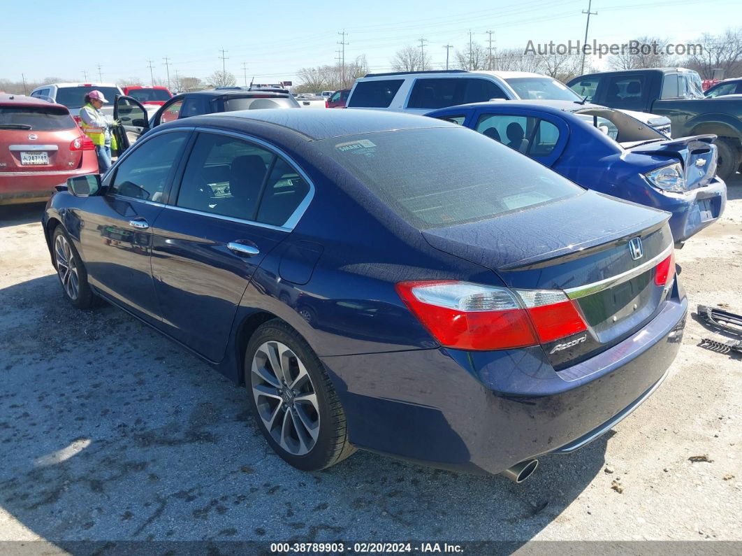 2015 Honda Accord Sport Blue vin: 1HGCR2F56FA253927