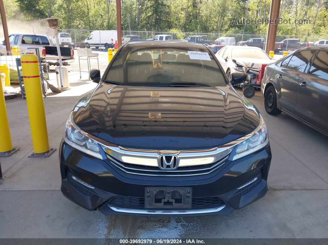 2016 Honda Accord Sport Черный vin: 1HGCR2F56GA175943