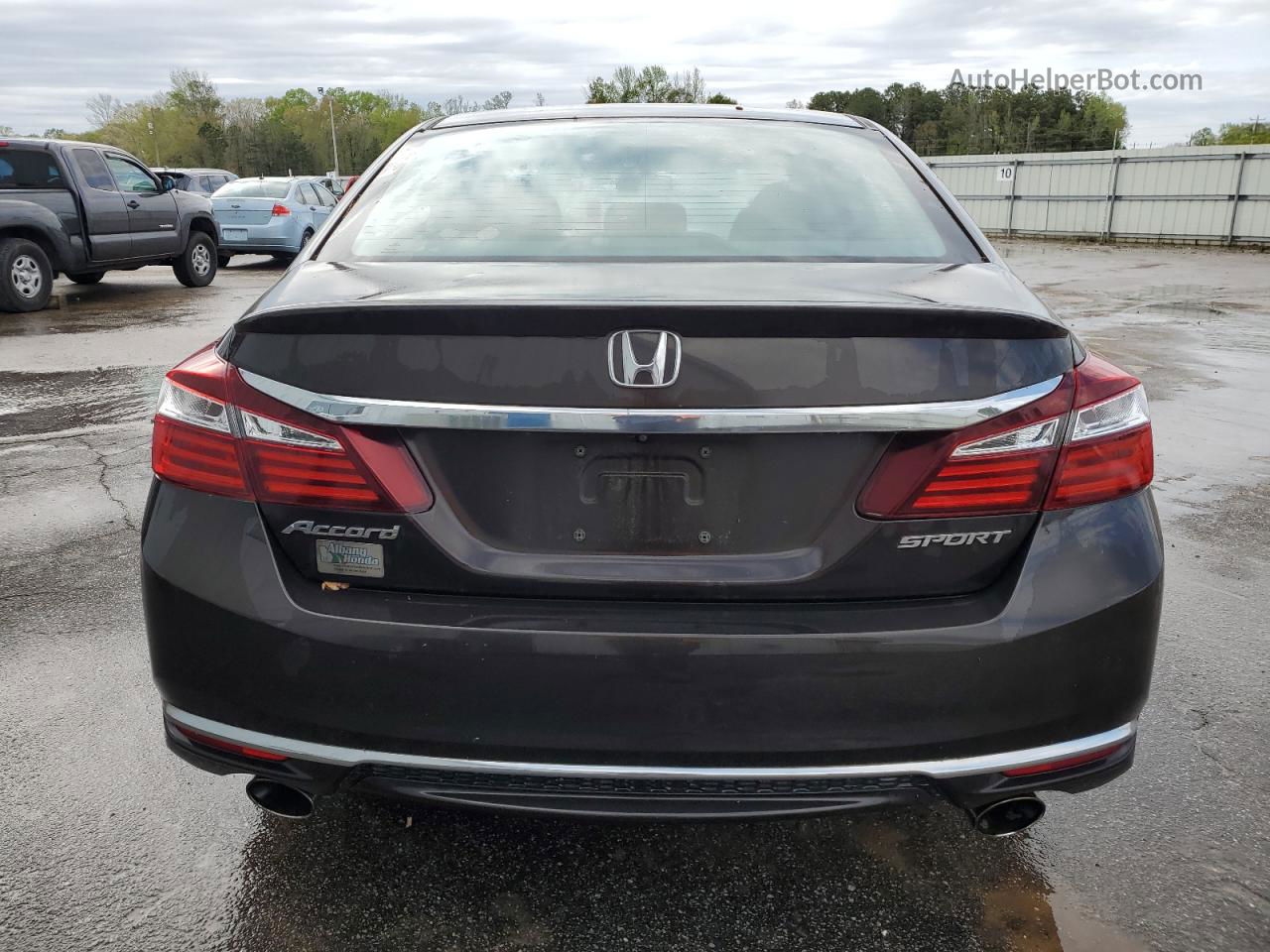 2016 Honda Accord Sport Угольный vin: 1HGCR2F56GA177885