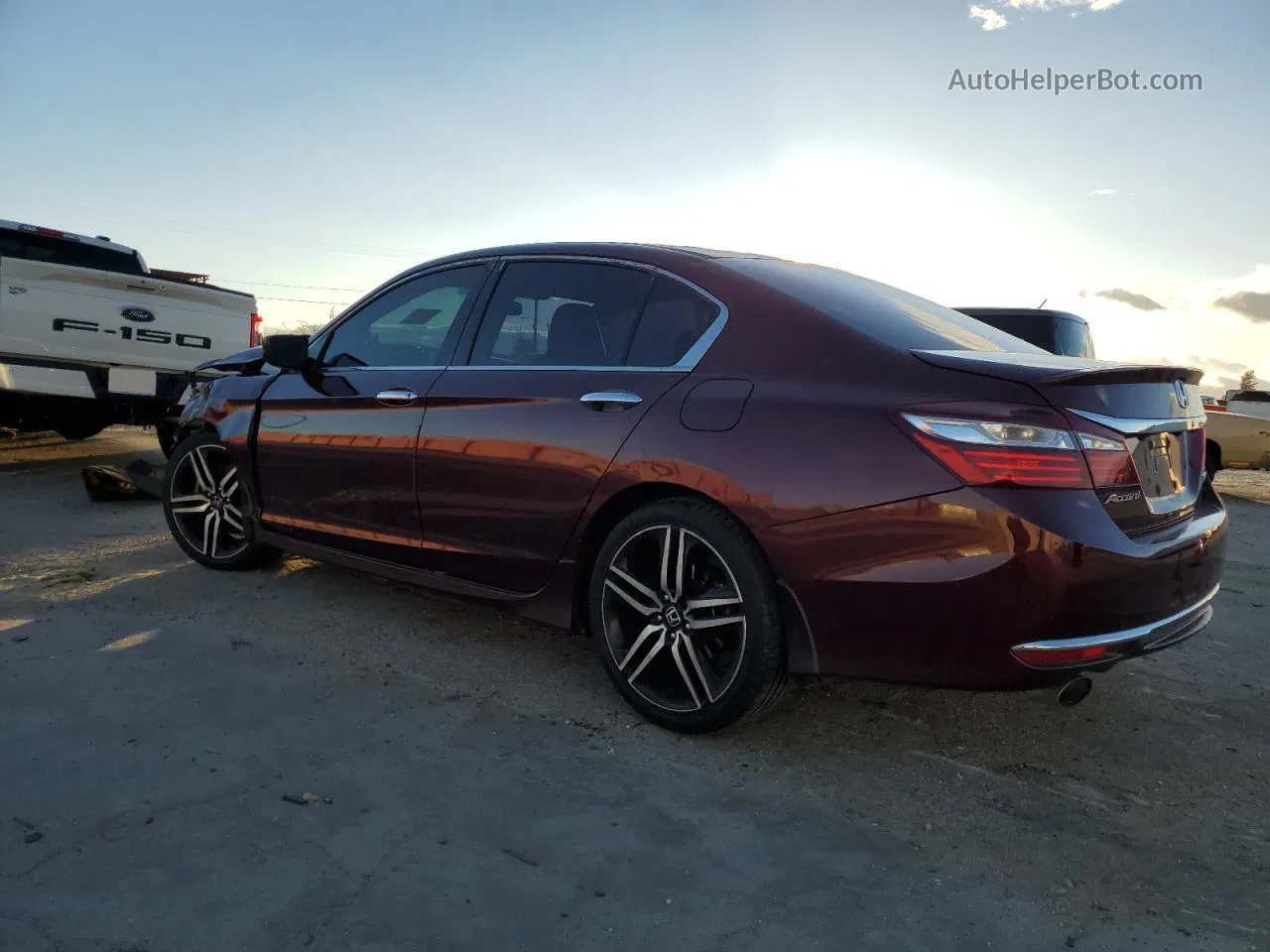 2016 Honda Accord Sport Burgundy vin: 1HGCR2F56GA230696