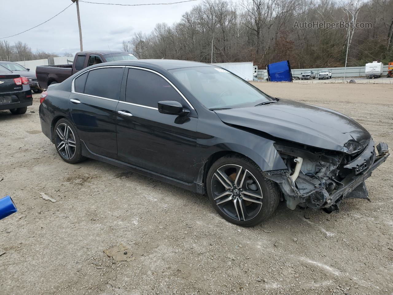 2017 Honda Accord Sport Black vin: 1HGCR2F56HA029639