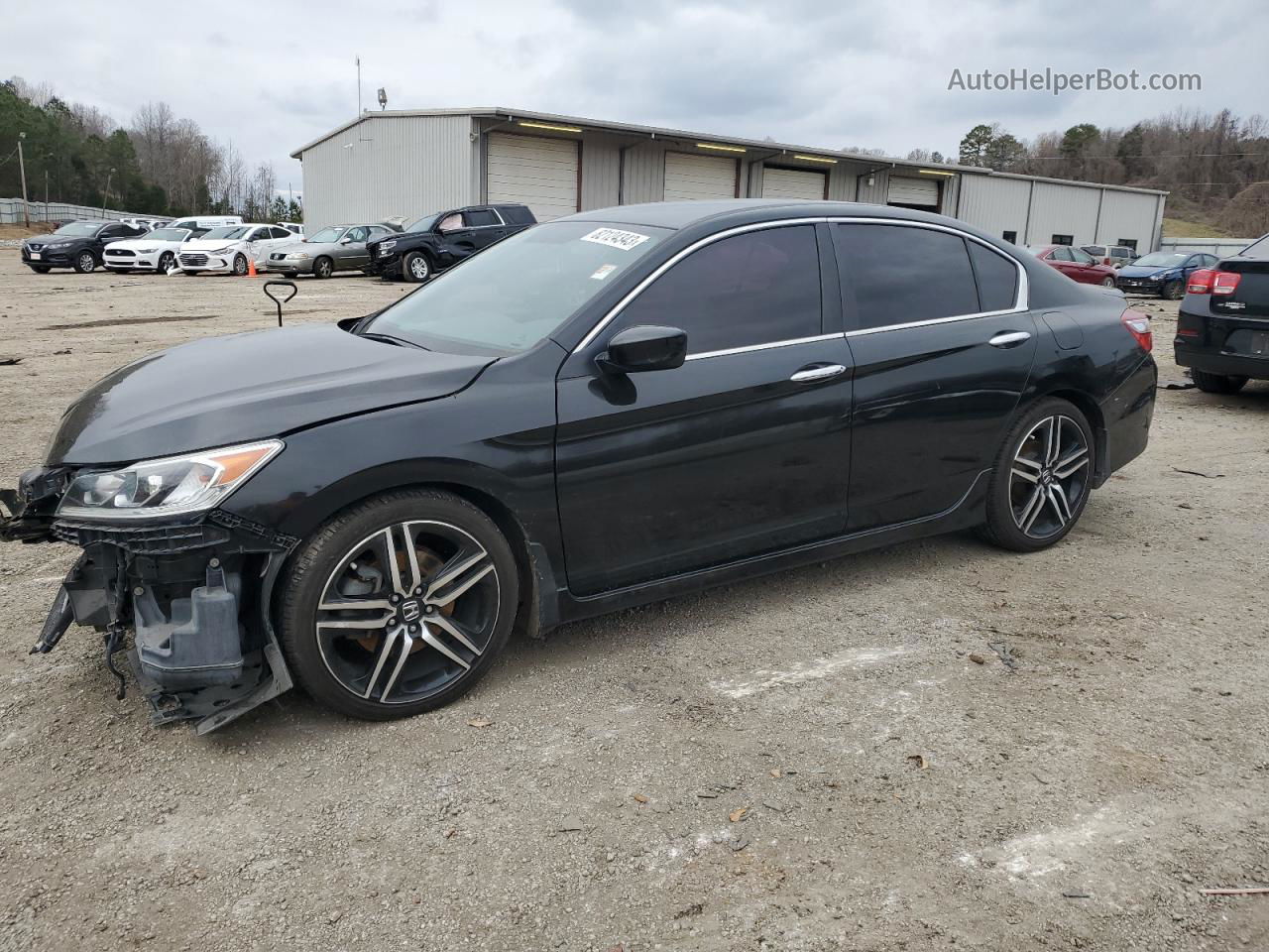 2017 Honda Accord Sport Black vin: 1HGCR2F56HA029639