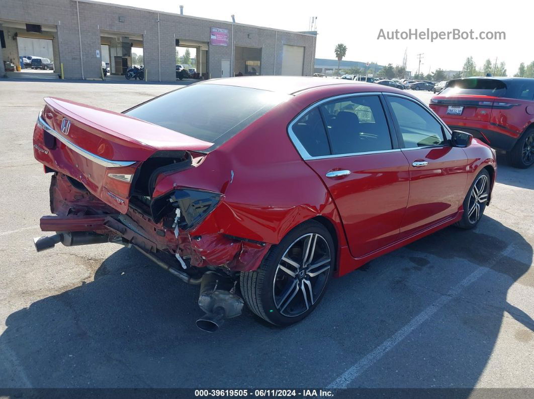 2017 Honda Accord Sport Red vin: 1HGCR2F56HA048787