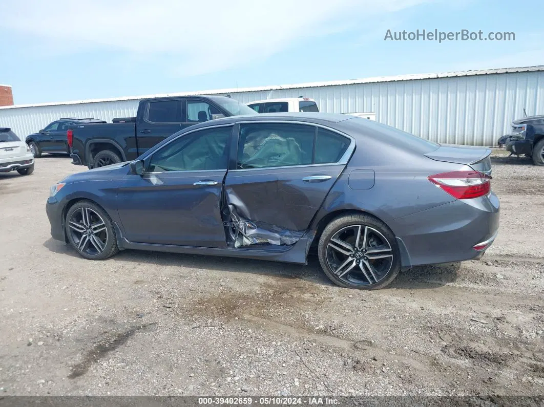 2017 Honda Accord Sport Серебряный vin: 1HGCR2F56HA099691