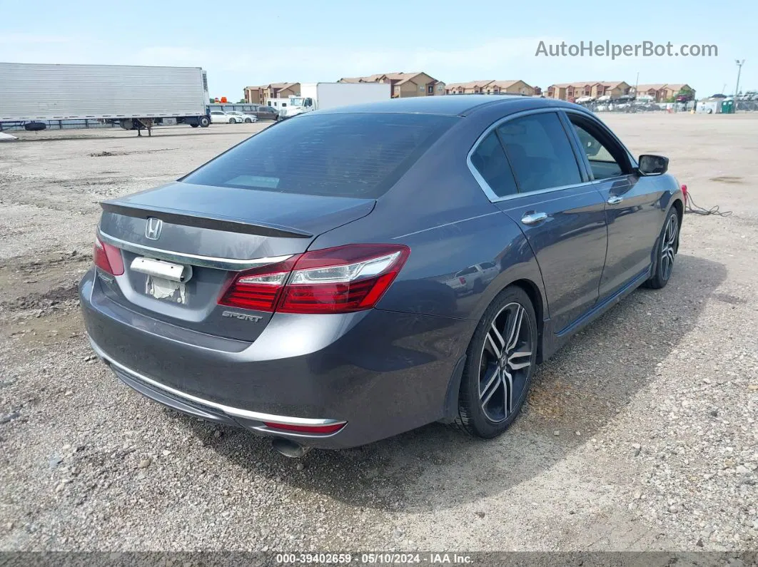 2017 Honda Accord Sport Серебряный vin: 1HGCR2F56HA099691