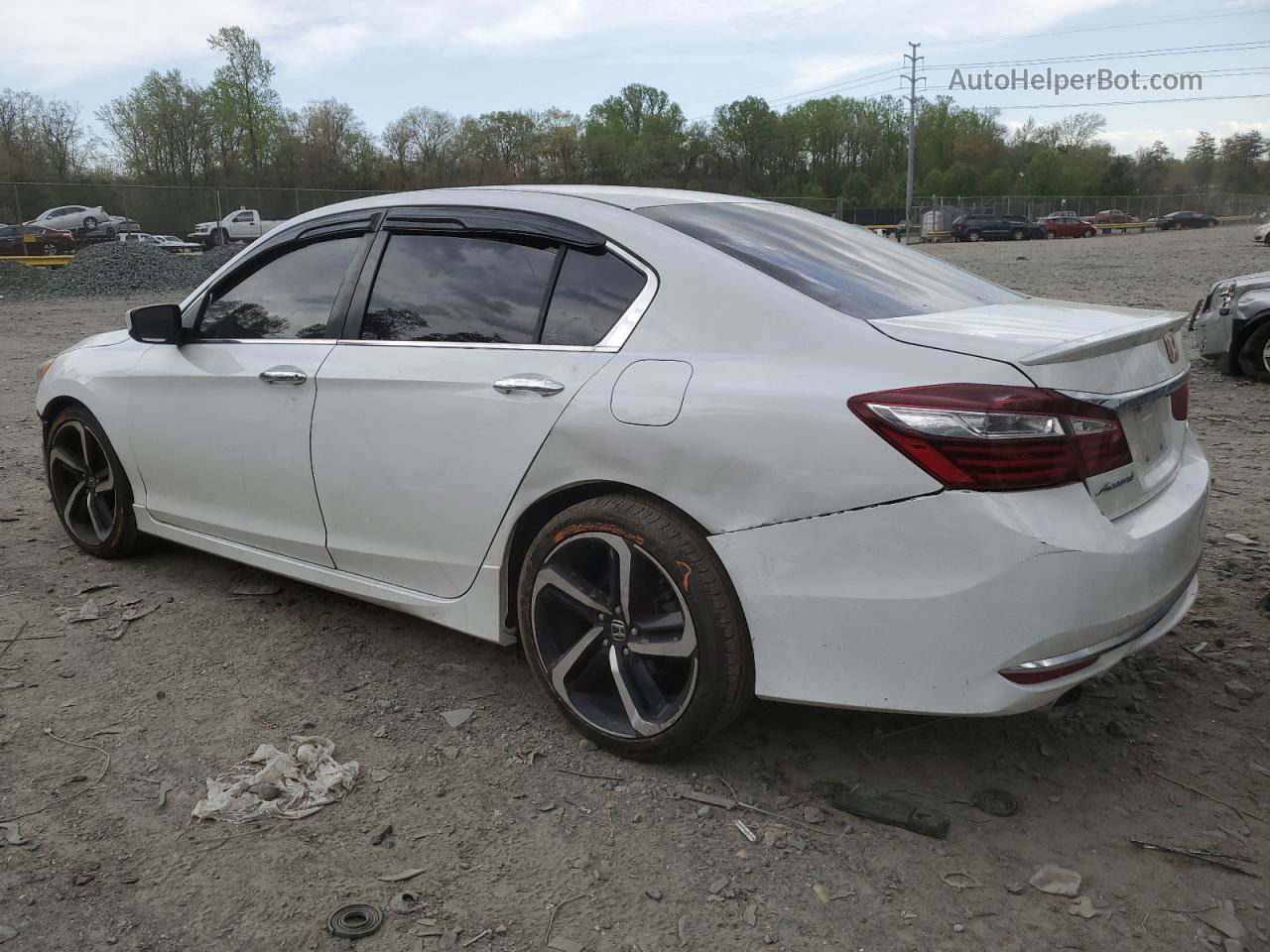 2017 Honda Accord Sport White vin: 1HGCR2F56HA169951