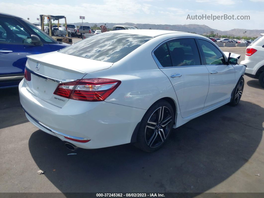 2017 Honda Accord Sedan Sport White vin: 1HGCR2F56HA297624