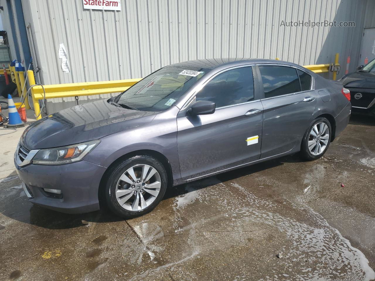 2014 Honda Accord Sport Gray vin: 1HGCR2F57EA042573