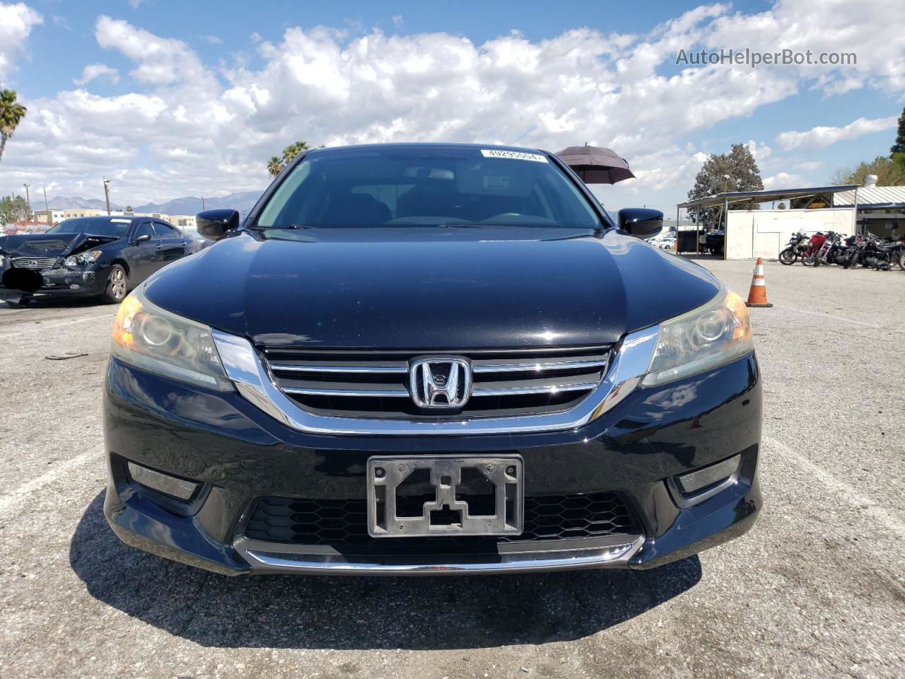 2014 Honda Accord Sport Черный vin: 1HGCR2F57EA090607