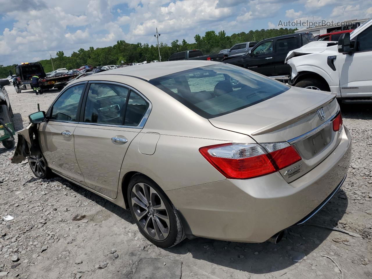 2014 Honda Accord Sport Tan vin: 1HGCR2F57EA113755