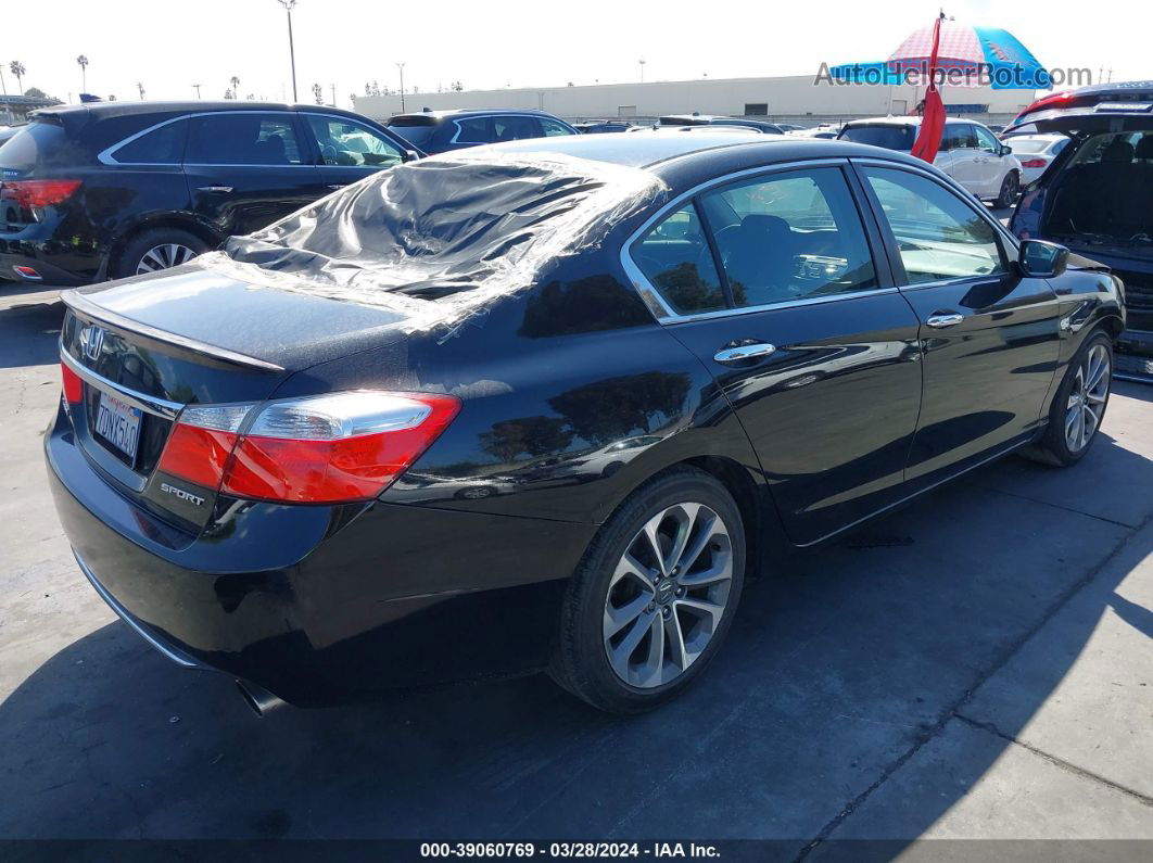 2014 Honda Accord Sport Black vin: 1HGCR2F57EA127588