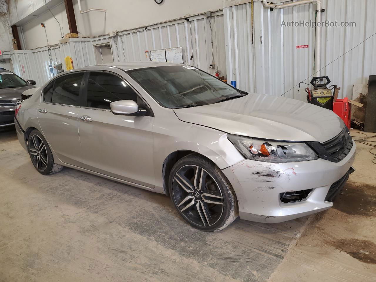 2014 Honda Accord Sport Silver vin: 1HGCR2F57EA170084