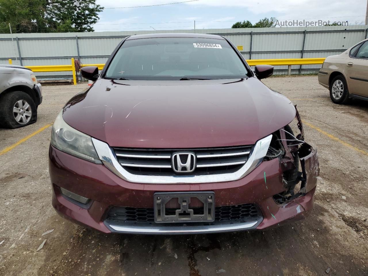 2014 Honda Accord Sport Burgundy vin: 1HGCR2F57EA189508