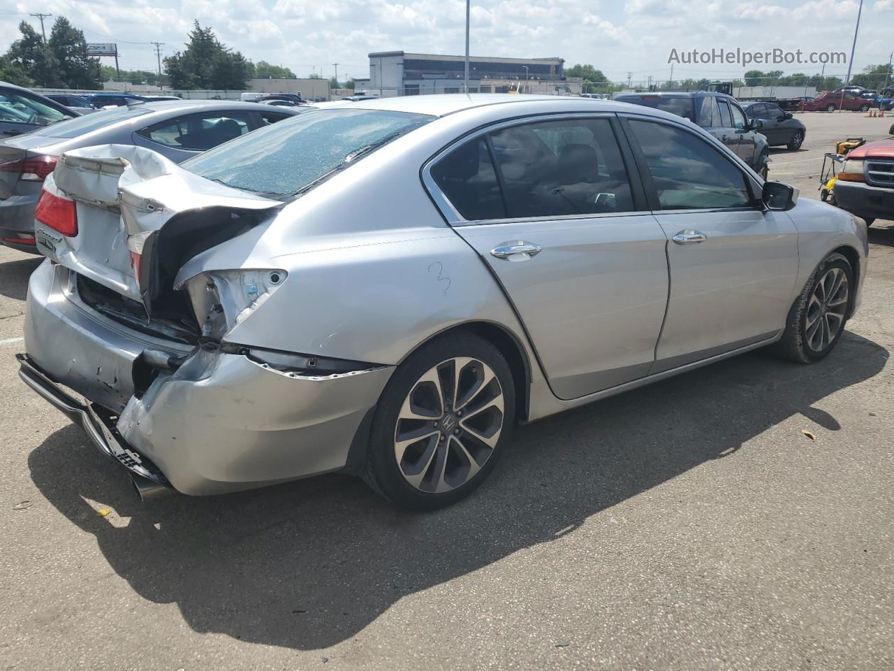 2014 Honda Accord Sport Silver vin: 1HGCR2F57EA204394