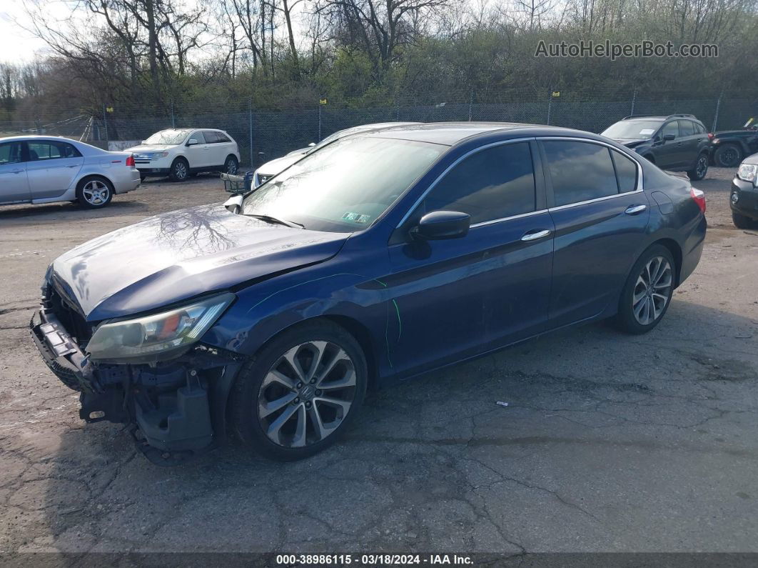 2014 Honda Accord Sport Blue vin: 1HGCR2F57EA212771