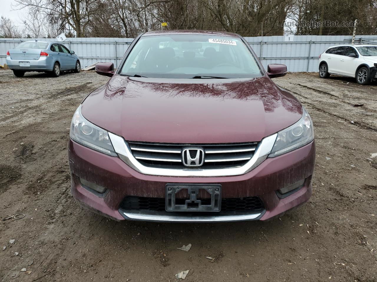 2014 Honda Accord Sport Maroon vin: 1HGCR2F57EA801674