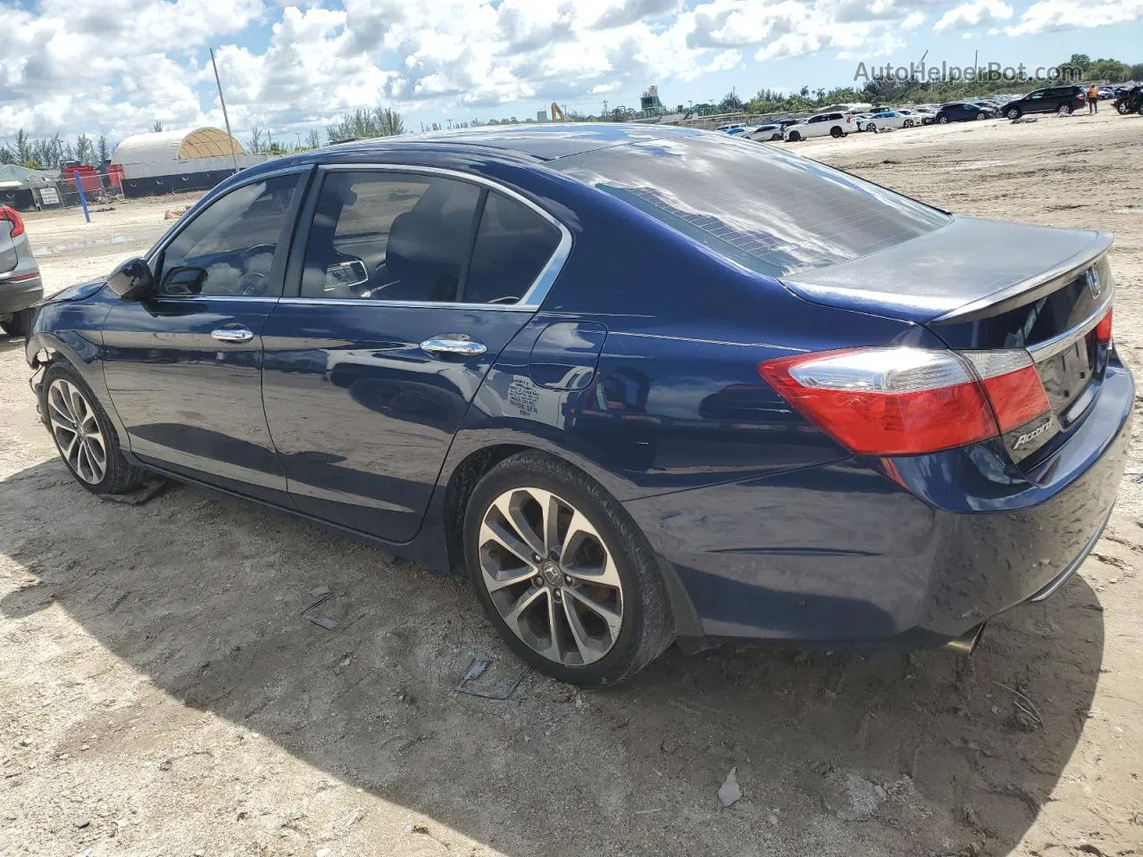 2015 Honda Accord Sport Blue vin: 1HGCR2F57FA034359