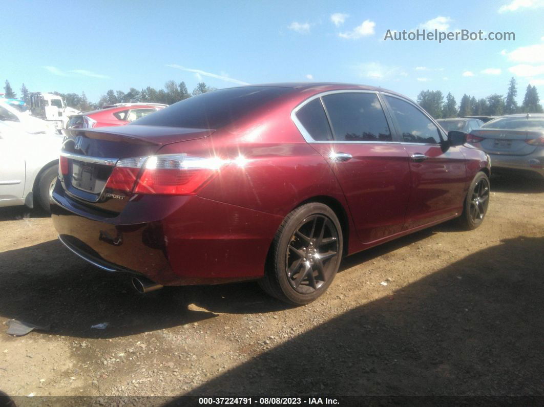 2015 Honda Accord Sedan Sport Maroon vin: 1HGCR2F57FA149124