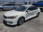 2015 Honda Accord Sport White vin: 1HGCR2F57FA157434