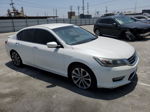 2015 Honda Accord Sport White vin: 1HGCR2F57FA157434