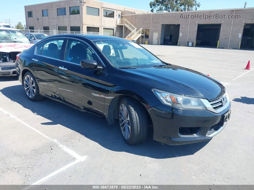 2015 Honda Accord Sedan Sport Black vin: 1HGCR2F57FA190711