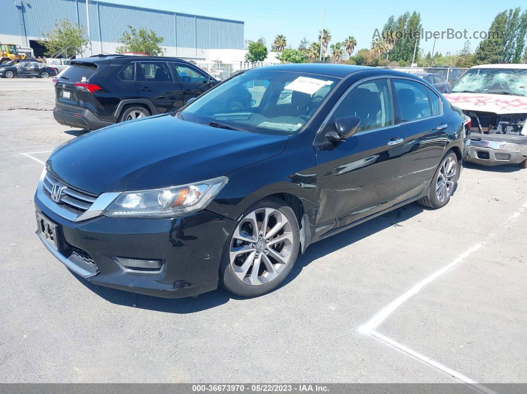 2015 Honda Accord Sedan Sport Black vin: 1HGCR2F57FA190711