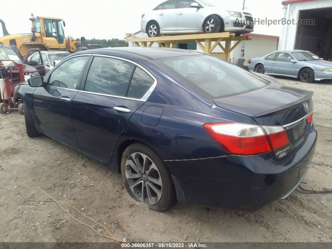 2015 Honda Accord Sedan Sport Blue vin: 1HGCR2F57FA217888