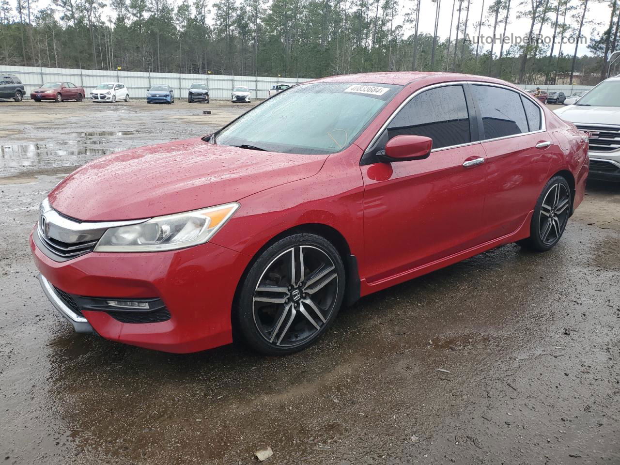 2016 Honda Accord Sport Красный vin: 1HGCR2F57GA046111