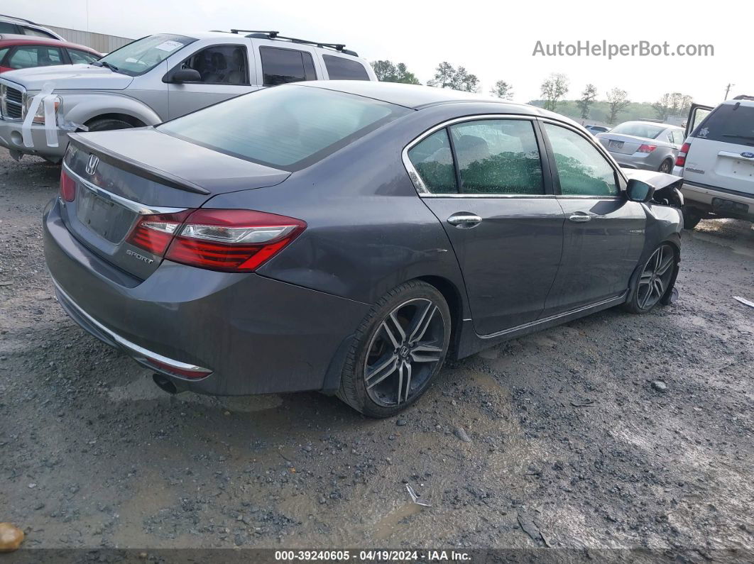 2016 Honda Accord Sport Gray vin: 1HGCR2F57GA106520