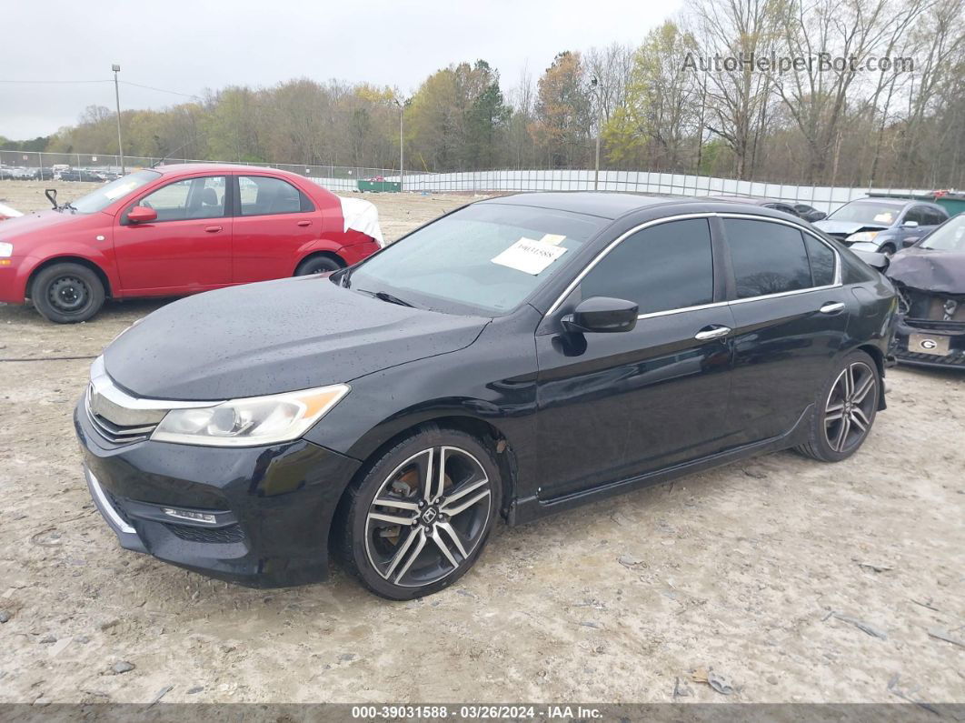 2016 Honda Accord Sport Black vin: 1HGCR2F57GA114889