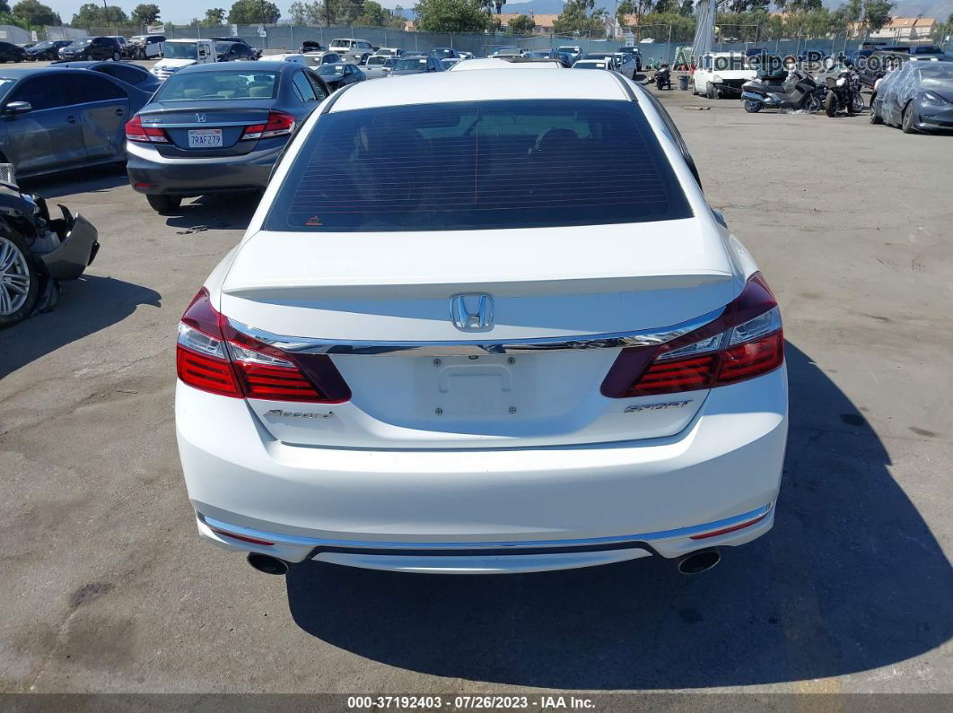 2017 Honda Accord Sedan Sport White vin: 1HGCR2F57HA076467