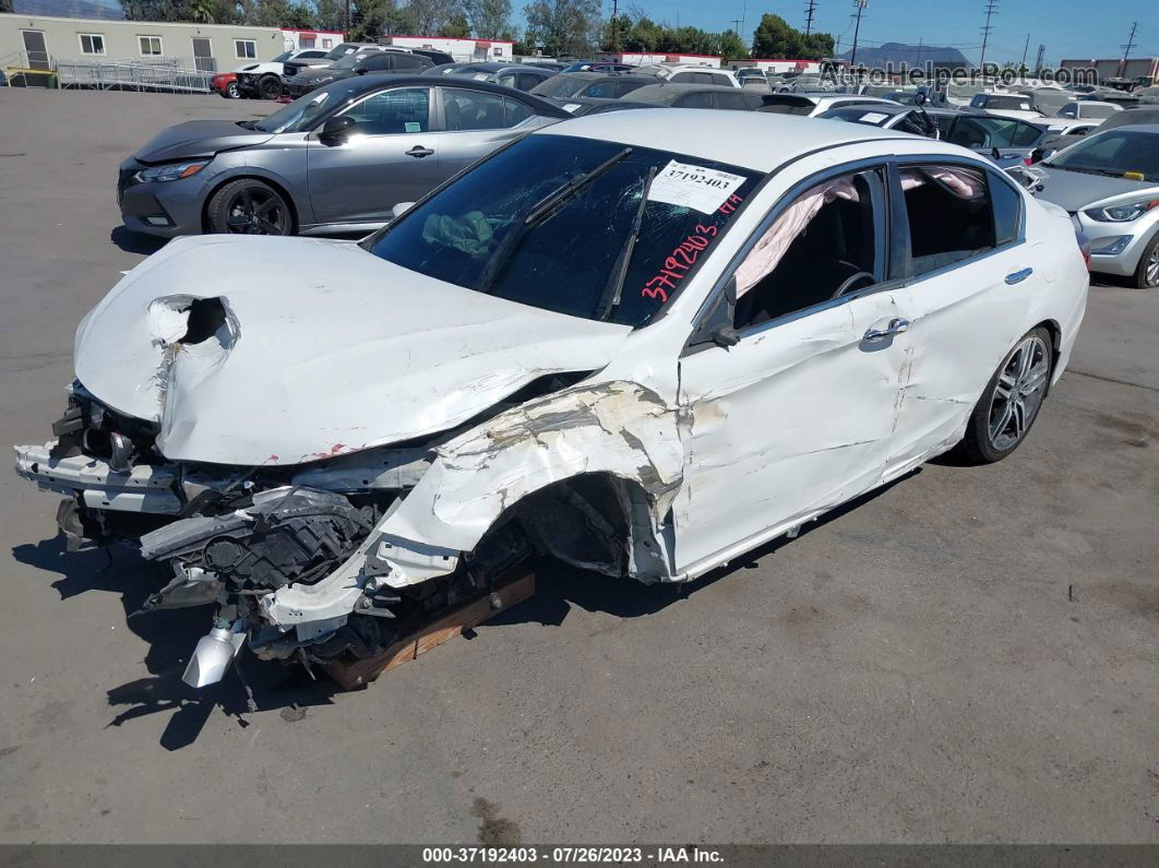 2017 Honda Accord Sedan Sport White vin: 1HGCR2F57HA076467