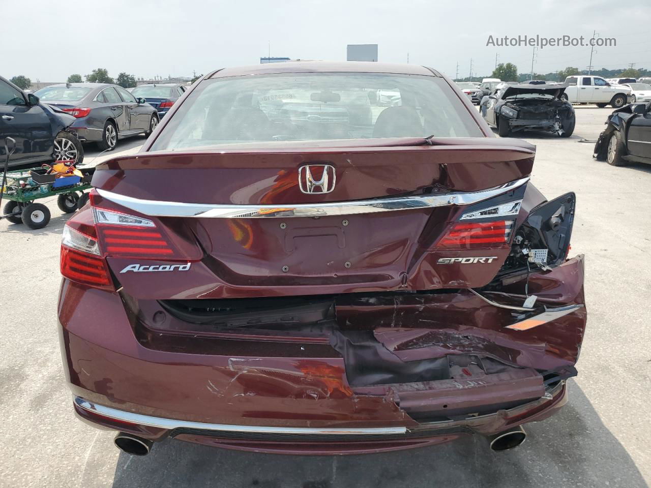 2017 Honda Accord Sport Red vin: 1HGCR2F57HA102033