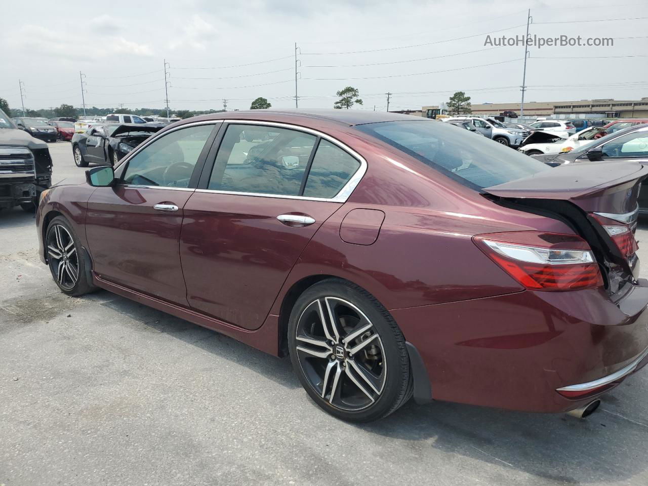 2017 Honda Accord Sport Красный vin: 1HGCR2F57HA102033