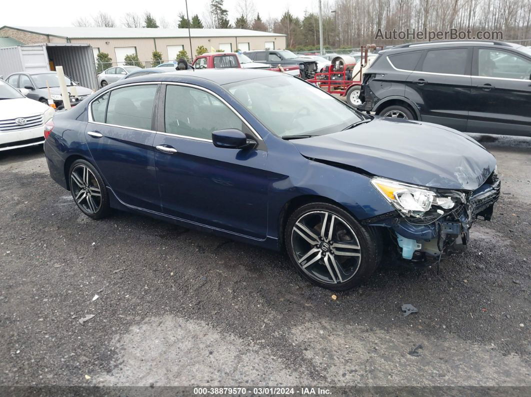 2017 Honda Accord Sport Navy vin: 1HGCR2F57HA157923