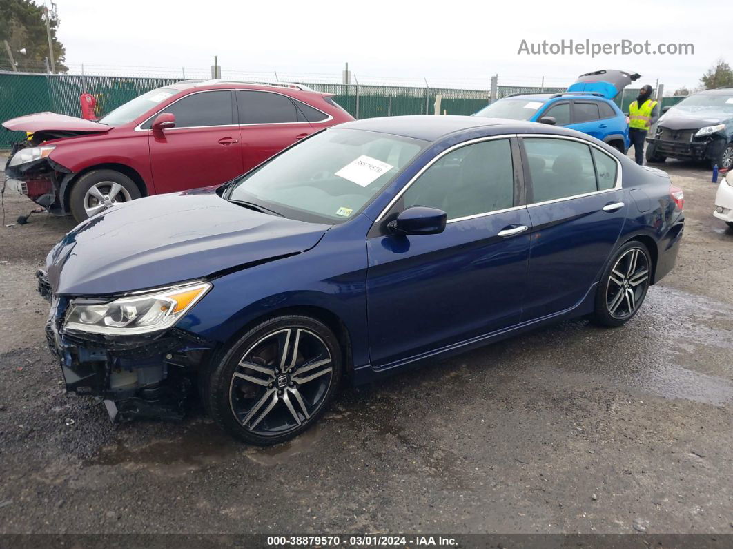 2017 Honda Accord Sport Navy vin: 1HGCR2F57HA157923