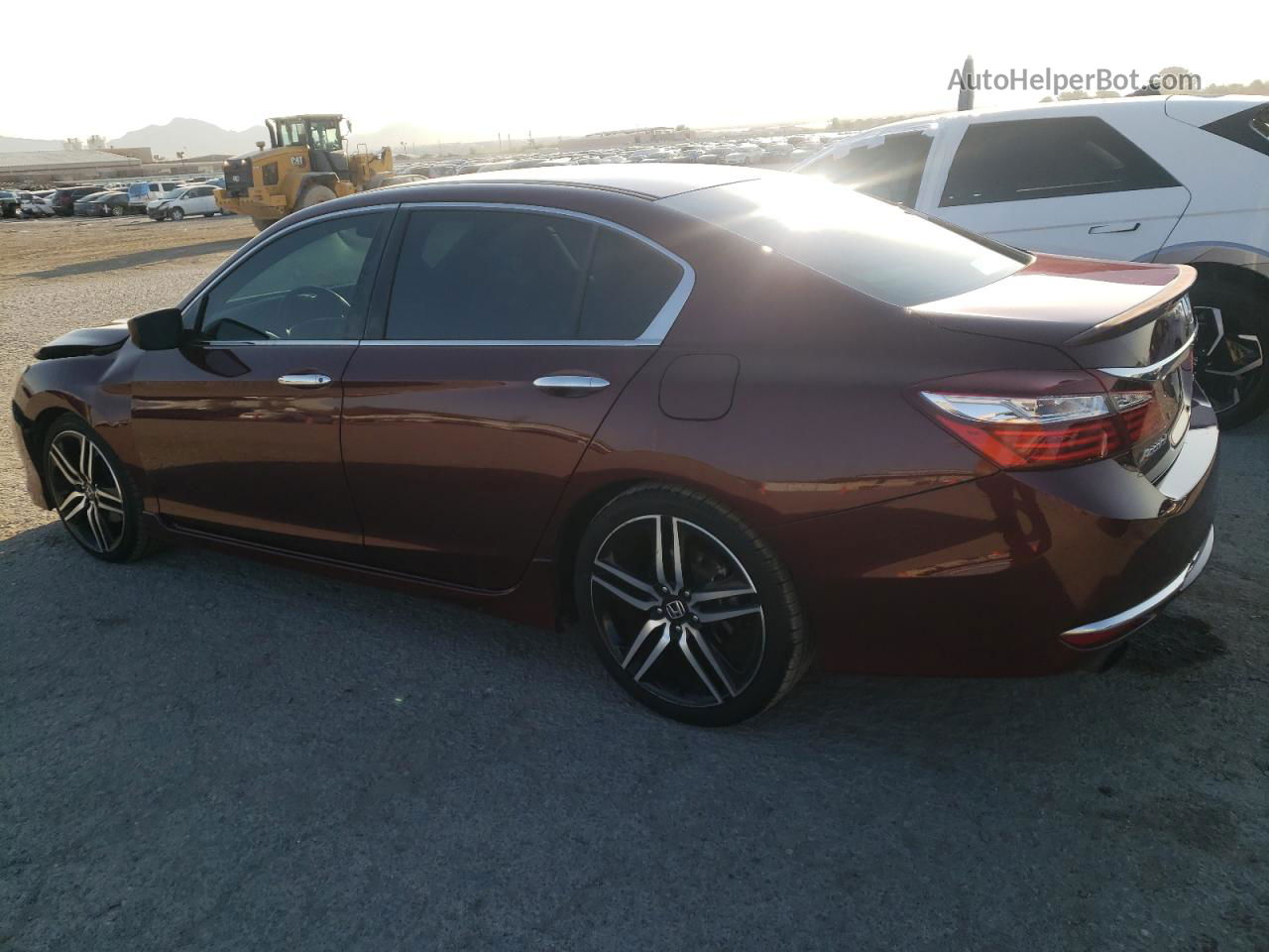 2017 Honda Accord Sport Maroon vin: 1HGCR2F57HA217196