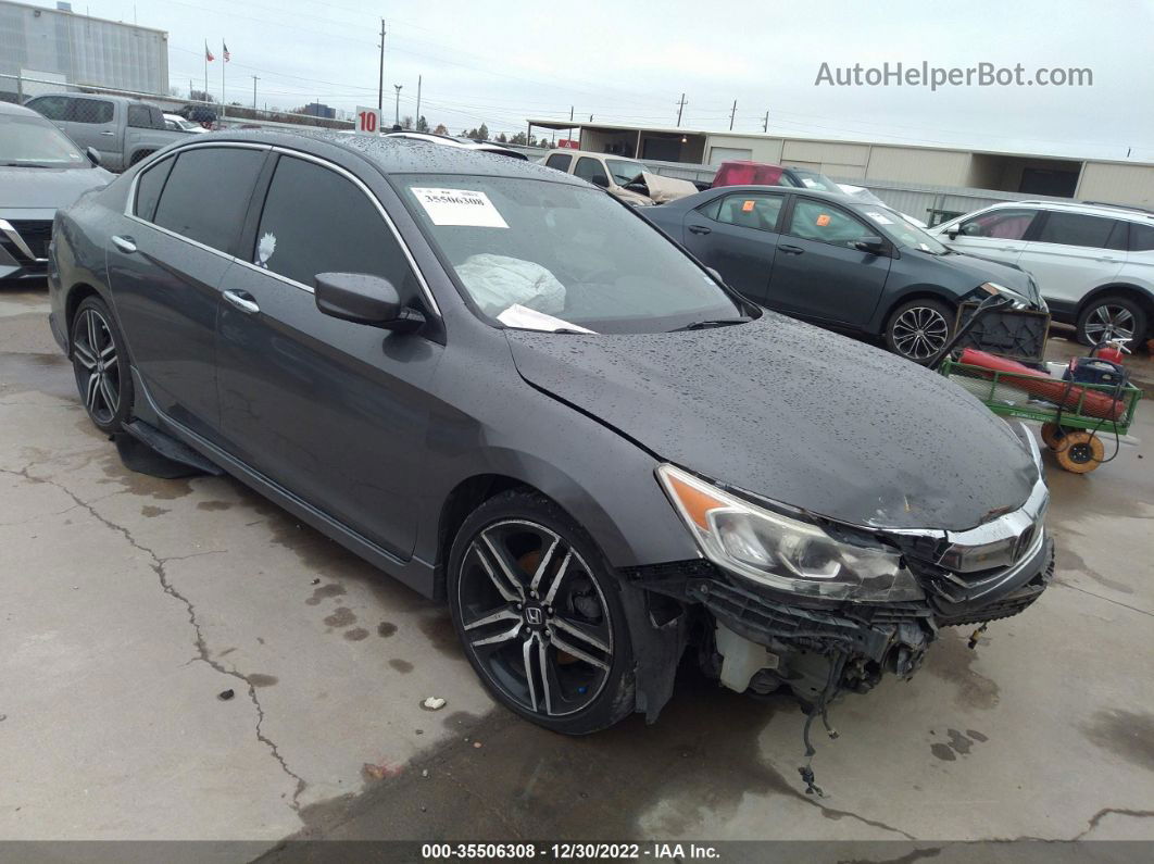 2017 Honda Accord Sedan Sport Gray vin: 1HGCR2F57HA260369