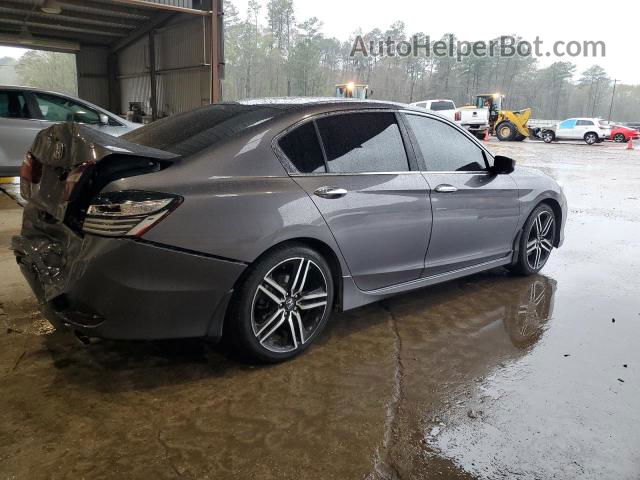 2017 Honda Accord Sport Gray vin: 1HGCR2F57HA289404