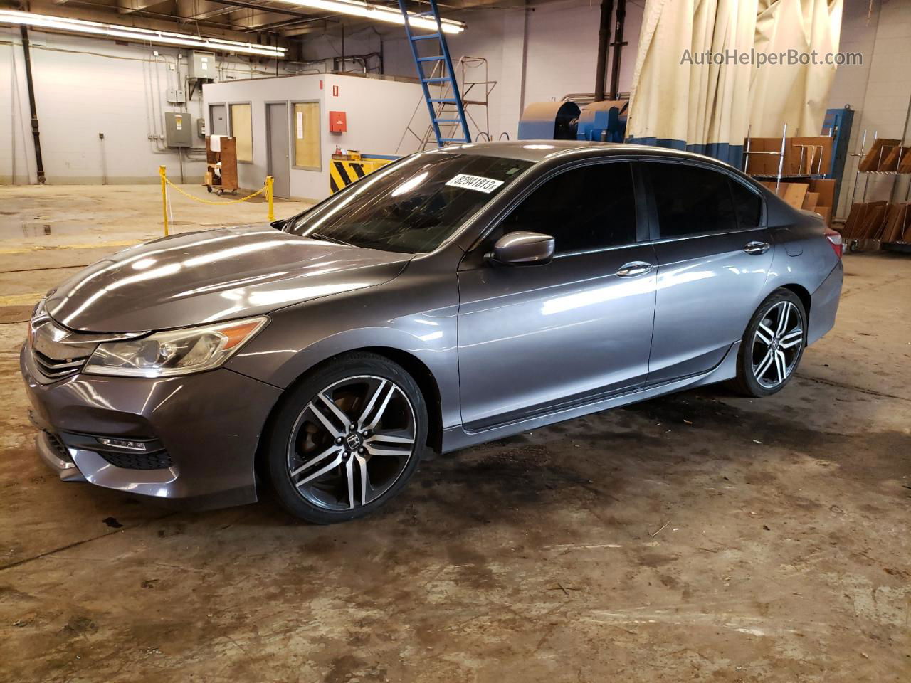 2017 Honda Accord Sport Gray vin: 1HGCR2F57HA295347