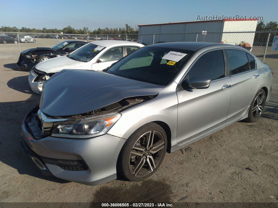 2017 Honda Accord Sedan Sport Silver vin: 1HGCR2F57HA304080