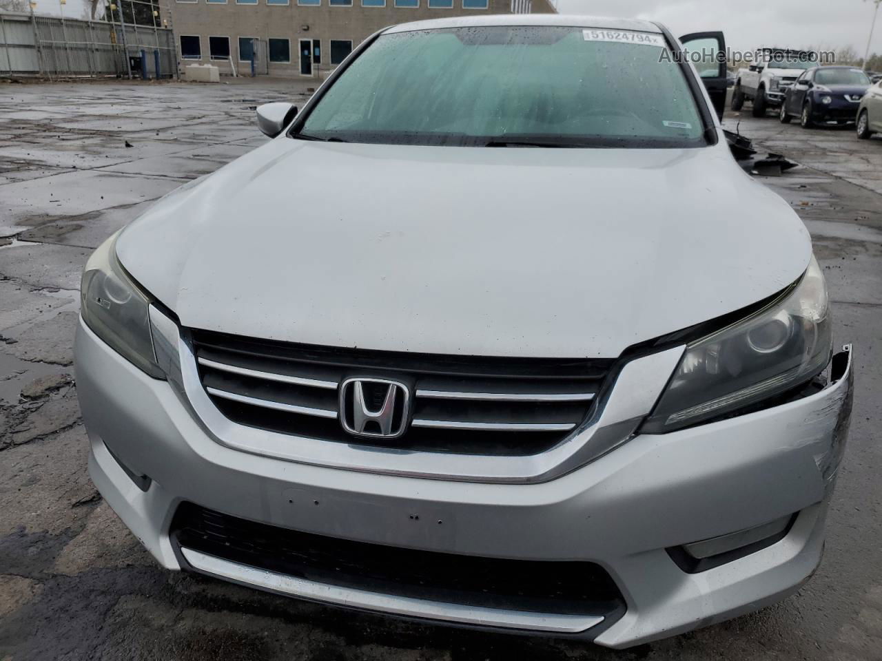 2014 Honda Accord Sport Silver vin: 1HGCR2F58EA016841