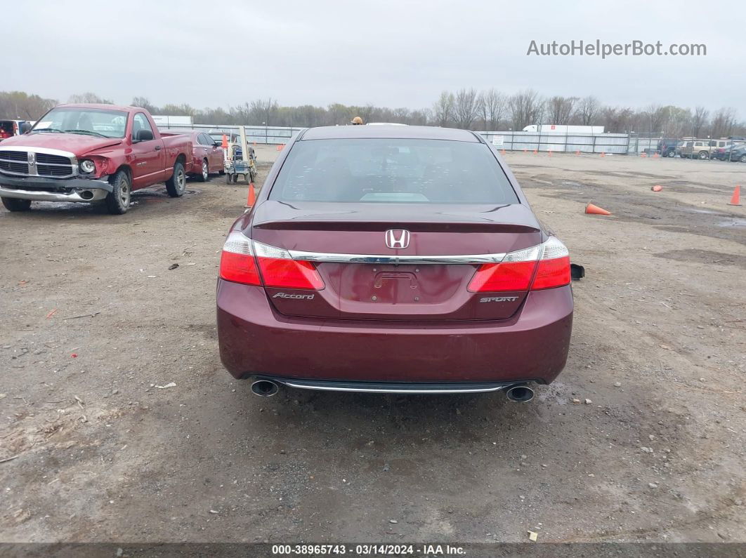 2014 Honda Accord Sport Бордовый vin: 1HGCR2F58EA030612