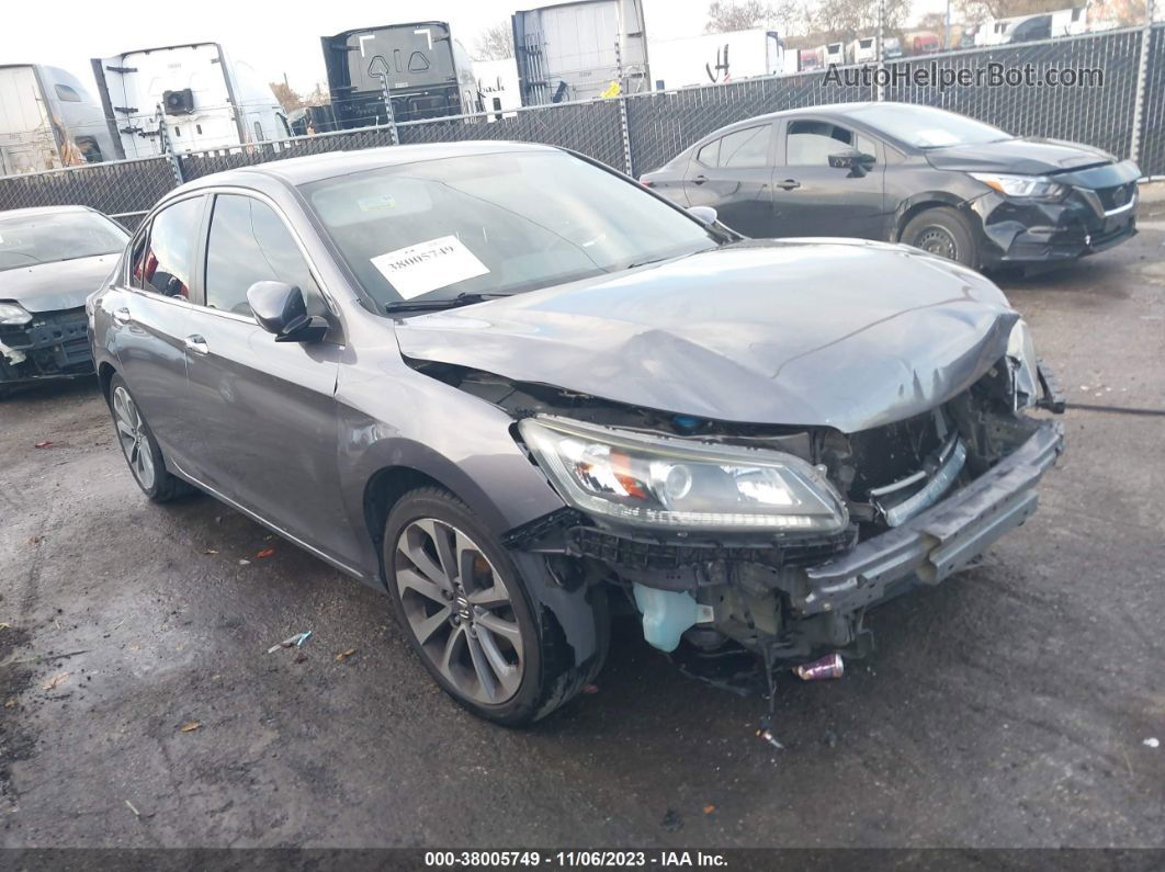 2014 Honda Accord Sport Gray vin: 1HGCR2F58EA042632