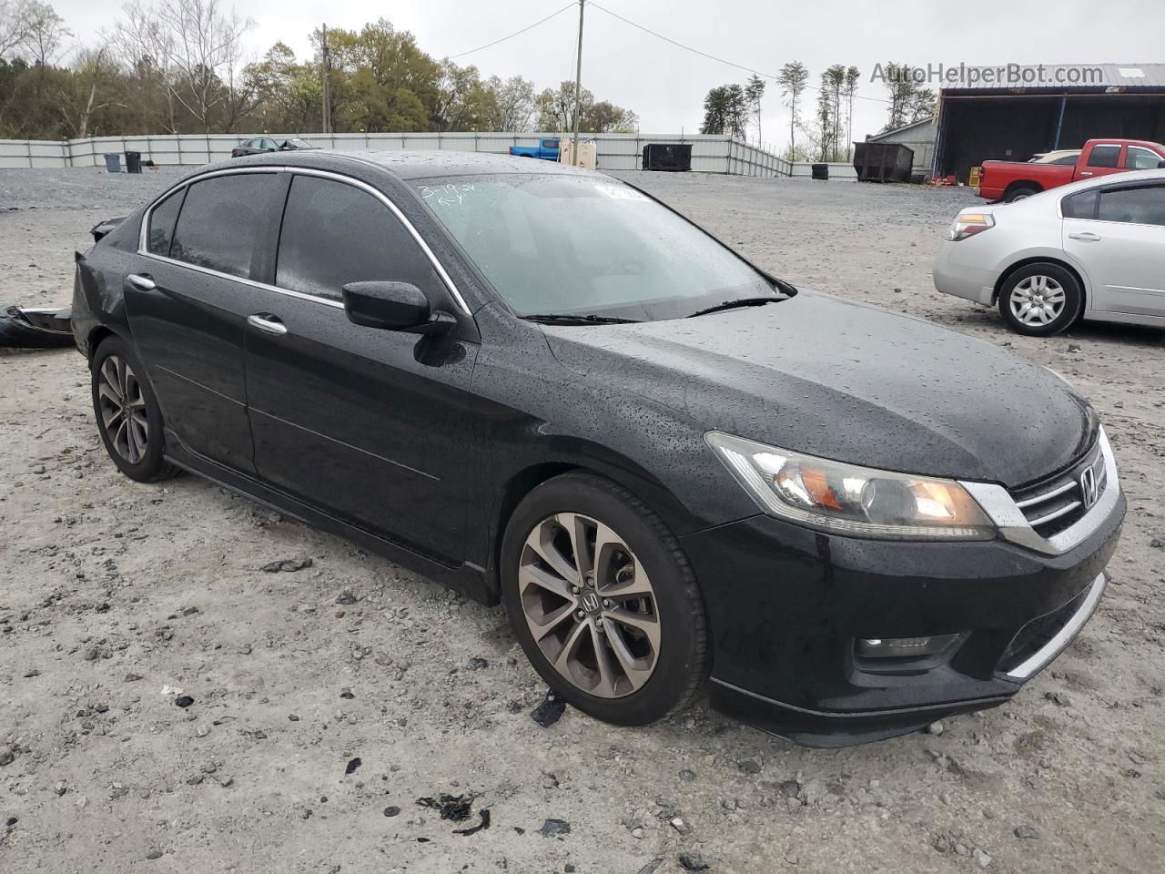 2014 Honda Accord Sport Black vin: 1HGCR2F58EA073931