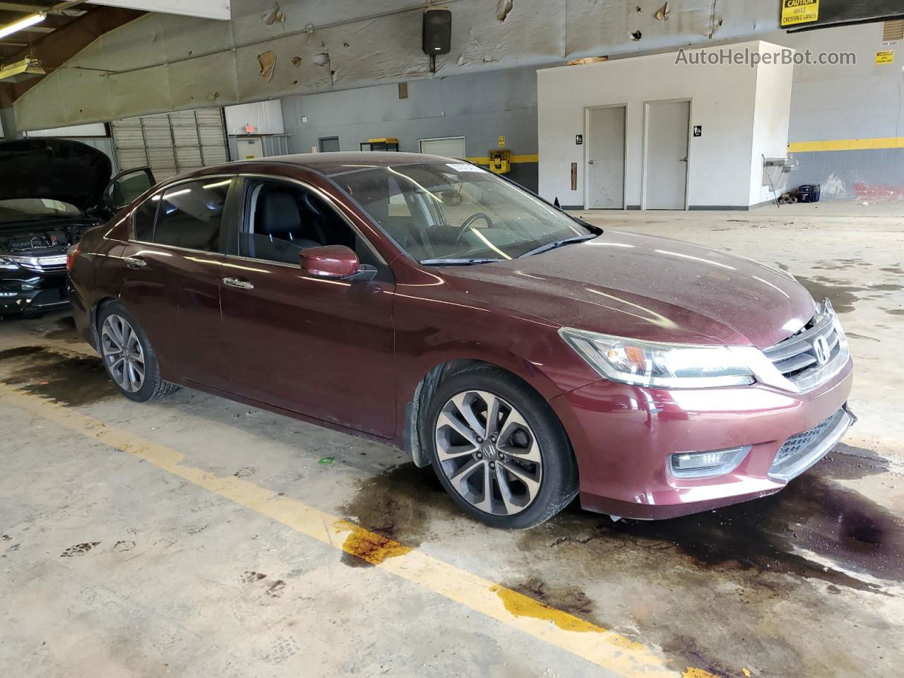 2014 Honda Accord Sport Темно-бордовый vin: 1HGCR2F58EA079342